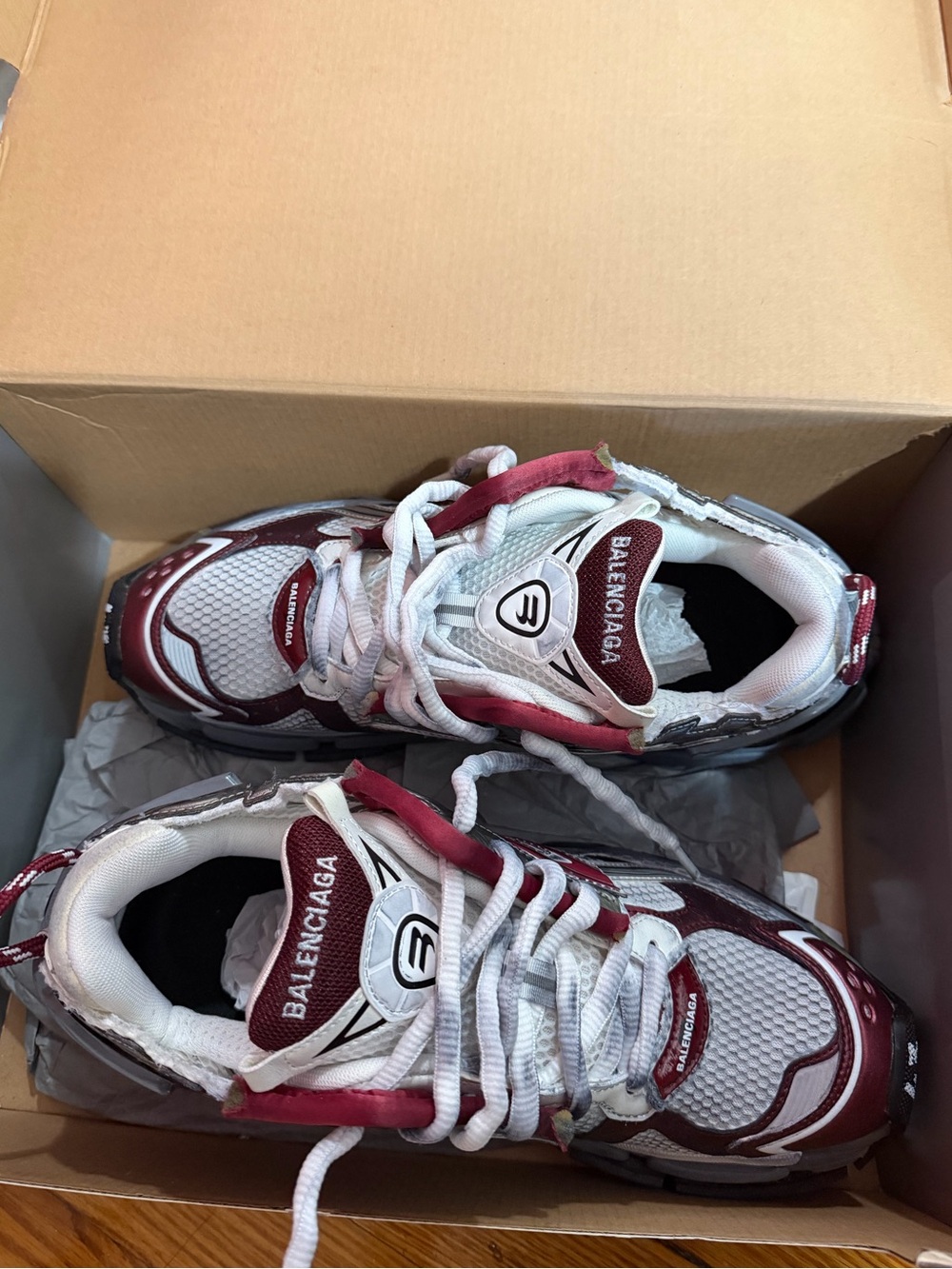 Balenciaga Runner Sneakers “Burgundy” - Picture 3 of 3